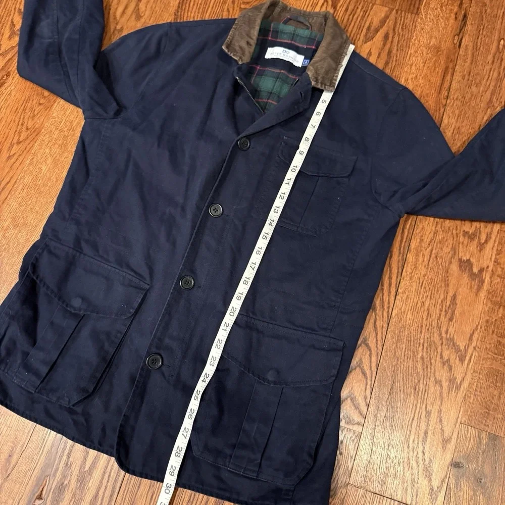 Peter Manning Navy Blue Tribeca Flannel Lined Field Barn Chore Jacket‎ Men's 4 L